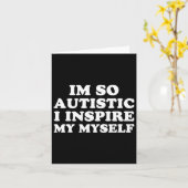 Spaß Autismus Bewusstsein ich bin Autistisch Proud Karte (Gelbe Blume)