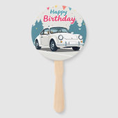Spaß Auto-Themed Happy Geburtstag Fächer (Vorderseite)