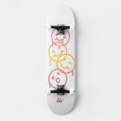 Spaß Babe: Triple Smiley Cruiser Skateboard (Vorderseite)