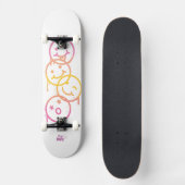 Spaß Babe: Triple Smiley Cruiser Skateboard (Vorderseite)