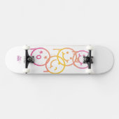 Spaß Babe: Triple Smiley Cruiser Skateboard (Horizontal)