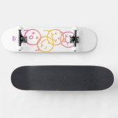 Spaß Babe: Triple Smiley Cruiser Skateboard (Horizontal)