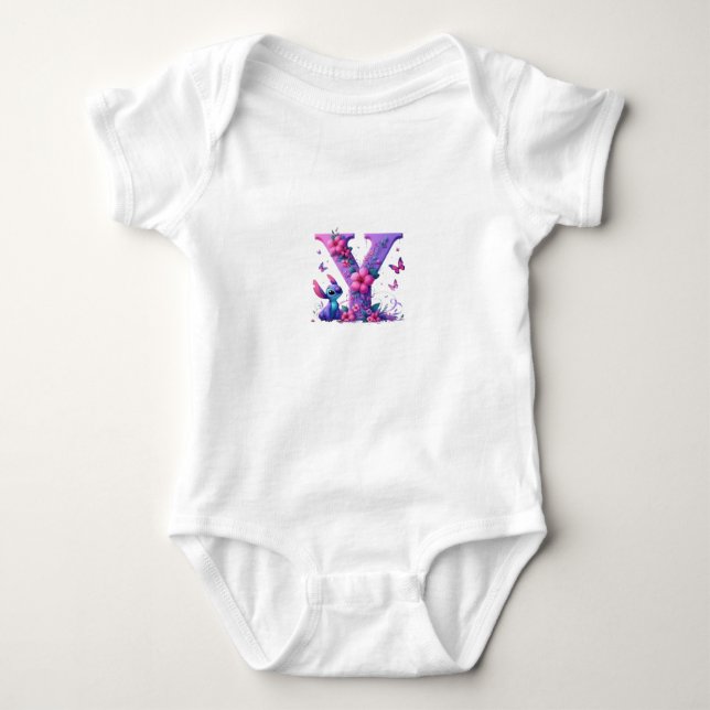 Spaß Baby Bodysuit mit Stitch-Charakter Baby Strampler (Vorderseite)