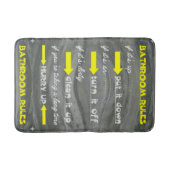 Spaß-Badezimmer-Regeln Badematte (Vorderseite)