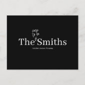 Spaß bald Hochzeit speichern Sie das Datum Ankündigungspostkarte (Vorderseite)