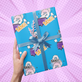 Spaß Bang Comic Stil trendige Geschenk Geschenkpapier