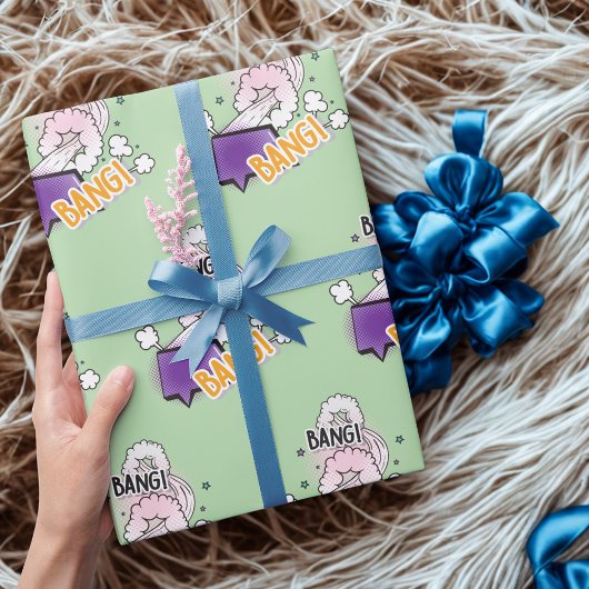 Spaß Bang Comic Stil trendige Geschenk Geschenkpapier