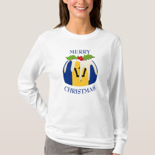 Spaß BARBADOS Weihnachts-Pudding-T - Shirt