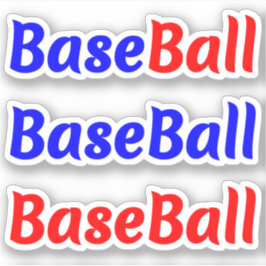 Spaß Baseball-Phrase-Aufkleber-Sticker für Spieler Aufkleber