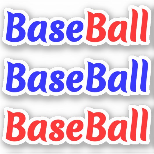 Spaß Baseball-Phrase-Aufkleber-Sticker für Spieler Aufkleber (Vorderseite)
