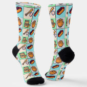 Spaß-Baseball Socken (Gewinkelt)