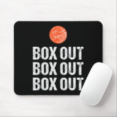 Spaß Basketball Coach Box Out Quote Grunge Grafik Mousepad (Mit Mouse)