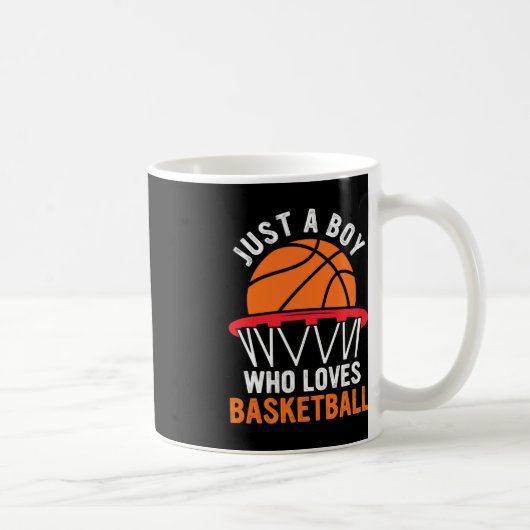 Spaß Basketball für Jungen - Nur ein Junge, der Li Kaffeetasse (Rechts)