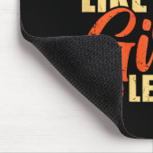 Spaß Basketball Ich spiele wie ein Mädchen Mousepad (Ecke)