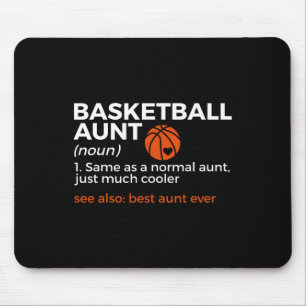 Spaß Basketball Tante Definition Beste Tante je Mousepad