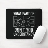 Spaß Basketball Trainer Design Männer Frauen Ball Mousepad (Mit Mouse)