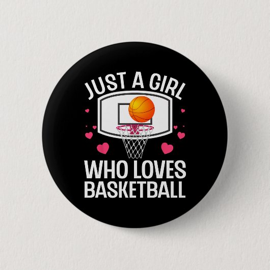 Spaß Basketball Uni Basketba Button (Vorderseite)