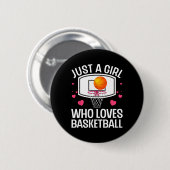 Spaß Basketball Uni Basketba Button (Vorne & Hinten)