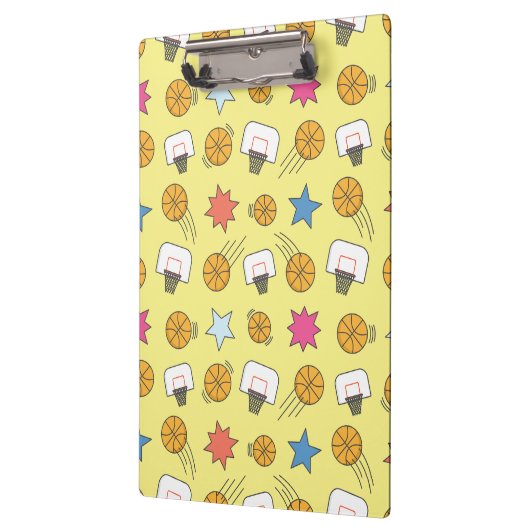 Spaß Basketballmuster Klemmbrett (Links)