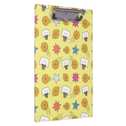 Spaß Basketballmuster Klemmbrett (Rechts)