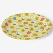 Spaß Basketballmuster Pappteller (Schrägansicht)