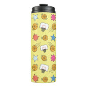 Spaß Basketballmuster Thermosbecher (Vorderseite)