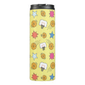 Spaß Basketballmuster Thermosbecher (Rückseite)