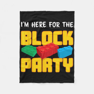 Spaß Bau Blöcke Blockparty Vorschule Männer Frauen Fleecedecke