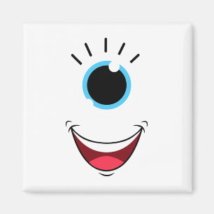 Spaß Beängstigend Monster Eyell Face Easy Hallowee Magnet