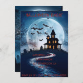 Spaß, Beängstigende Halloween-Einladung Einladung (Vorne/Hinten)