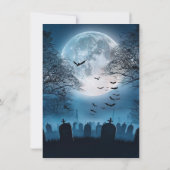 Spaß, Beängstigende Halloween-Einladung Einladung (Rückseite)