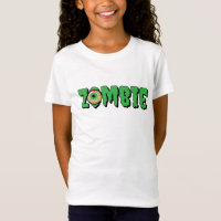 Spaß Beängstigende Niedliche Zombie Halloween Typo