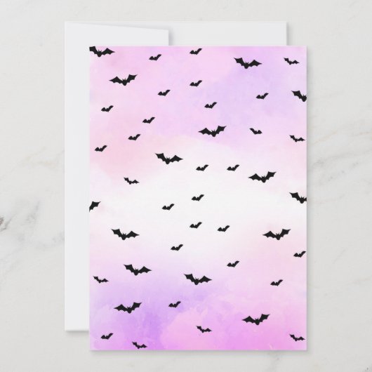 Spaß Beängstigende Party-Karte für Kinder, Jugendl Einladung (Rückseite)