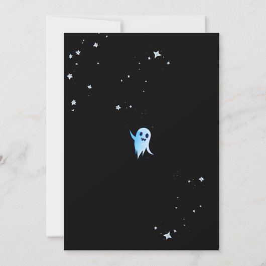 Spaß Beängstigendes Halloween Night Spuk Mansion P Einladung (Rückseite)