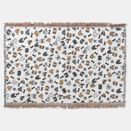 Spaß bei Niedlichen Hunderassen mit Knochen- und P Decke