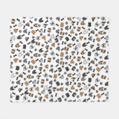 Spaß bei Niedlichen Hunderassen mit Knochen- und P Fleecedecke (Vorderseite (Horizontal))