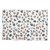 Spaß bei Niedlichen Hunderassen mit Knochen- und P Kissenbezug (Rückseite)