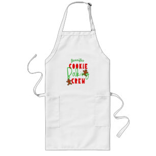 Spaß beim Backen der Cookie-Crew für die Feiertage Lange Schürze