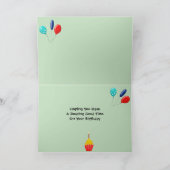 Spaß beim Bobcat - Geburtstagskarte Feiertagskarte (Innenseite)