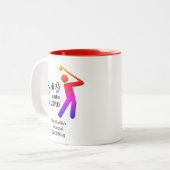 Spaß beim Bummeln bis hin zum Golf, der individuel Zweifarbige Tasse (Vorderseite Links)