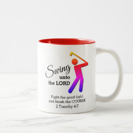 Spaß beim Bummeln bis hin zum Golf, der individuel Zweifarbige Tasse