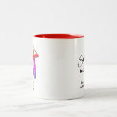 Spaß beim Bummeln bis hin zum Golf, der individuel Zweifarbige Tasse (Mittel)