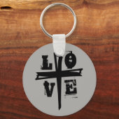 Spaß beim CROSS mit LIEBE | Schlüsselanhänger (Vorderseite)