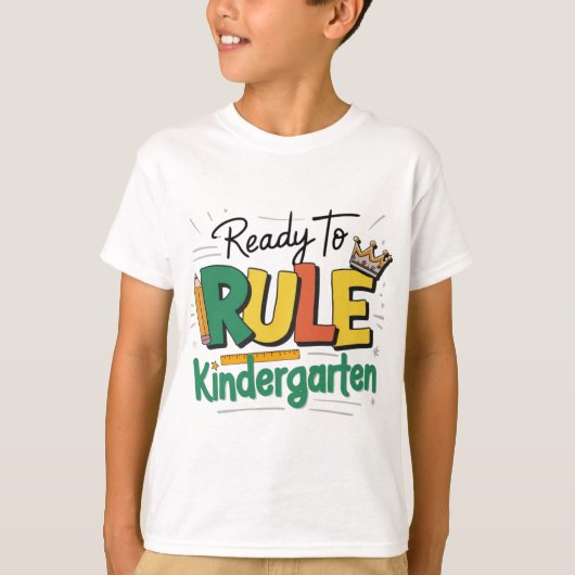 Spaß beim Design mit Stift & Krone T-Shirt (Vorderseite)