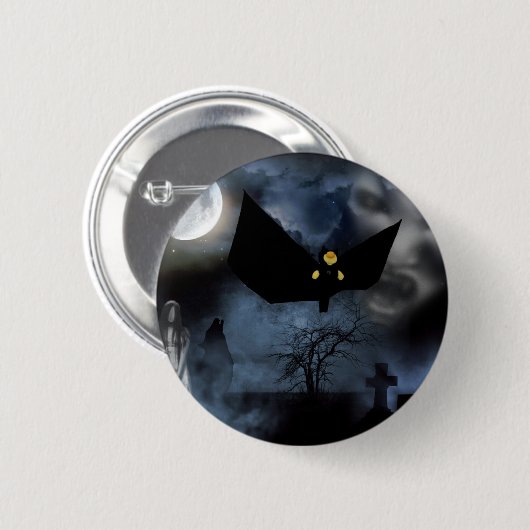 Spaß beim Design zu Halloween Button (Vorne & Hinten)