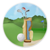 Spaß beim Golfball Wohngestaltung ziehen Keramikknauf (Vorderseite)