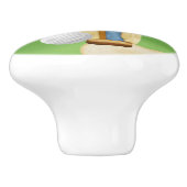 Spaß beim Golfball Wohngestaltung ziehen Keramikknauf (Seitenansicht)