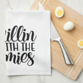 Spaß beim Grillin mit den Coolen Kochen Geschirrtuch (Viertel Falte)