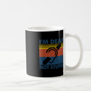 Spaß beim Hören von ASL-Zeichensprache Ich bin tau Kaffeetasse