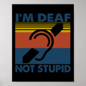 Spaß beim Hören von ASL-Zeichensprache Ich bin tau Poster (Vorne)